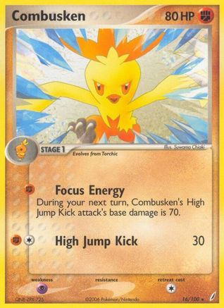 Combusken - 016/100/100 - [Crystal Guardians]