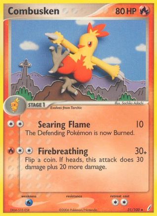 Combusken - 031/100/100 - [Crystal Guardians]