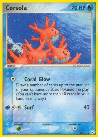 Corsola (32/101) [EX : Légendes cachées] 