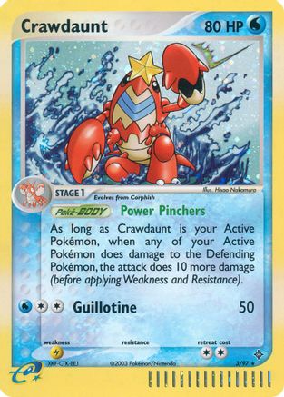 Crawdaunt (3/97) [EX : Dragon] 