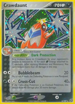 Crawdaunt (6/107) (Estampillé) [EX : Deoxys] 