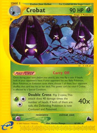 Crobat (6/144) [Skyridge] 