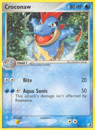 Croconaw (38/115) (Estampillé) [EX : Forces invisibles] 