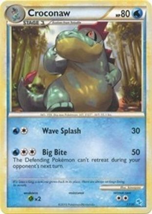 Croconaw (#17) - [HGSS Trainer Kit Gyarados & Raichu]