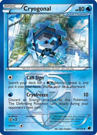 Cryogonal (Team Plasma) 30/116 - [Plasma Freeze]