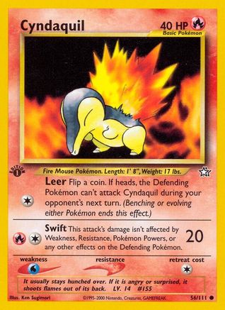 Cyndaquil (56) 56/111 - [Neo Genesis] 1st Edition