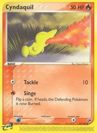 Cyndaquil 59/100 - [Sandstorm] Reverse Holofoil