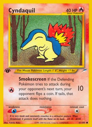 Cyndaquil 61/105 - [Neo Destiny] 1st Edition