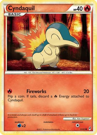 Cyndaquil (55/95) [HeartGold &amp; SoulSilver : Appel des Légendes] 