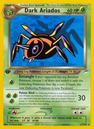 Dark Ariados 17/105 - [Neo Destiny] 1st Edition