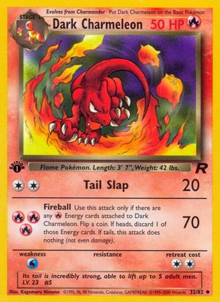 Dark Charmeleon 32/82 - [Team Rocket] 1st Edition