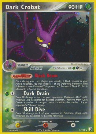 Dark Crobat 3/109 - [Team Rocket Returns] Reverse Holofoil