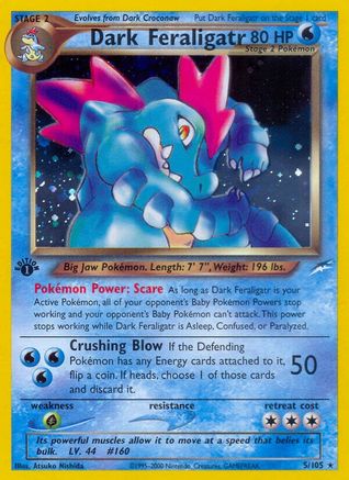 Dark Feraligatr 5/105 - [Neo Destiny] 1st Edition Holofoil