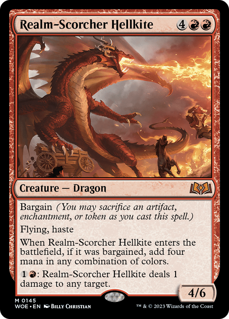 Realm-Scorcher Hellkite (WOE-145) - [Wilds of Eldraine]