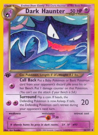 Dark Haunter 36/105 - [Neo Destiny] 1st Edition