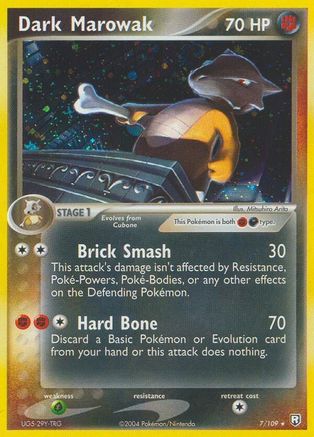 Dark Marowak 7/109 - [Team Rocket Returns] Reverse Holofoil
