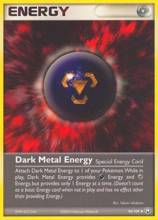 Dark Metal Energy (94/109) (Estampillé) [EX : Team Rocket Returns] 