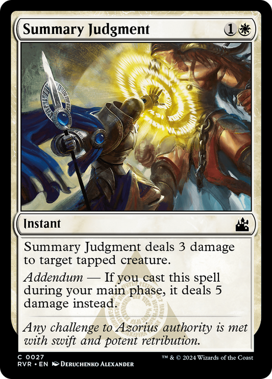 Summary Judgment (RVR-027) - [Ravnica Remastered] Foil