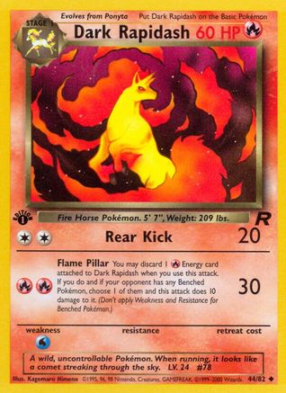 Dark Rapidash 44/82 - [Team Rocket] Unlimited