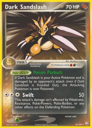Dark Sandslash 18/109 - [Team Rocket Returns] Reverse Holofoil
