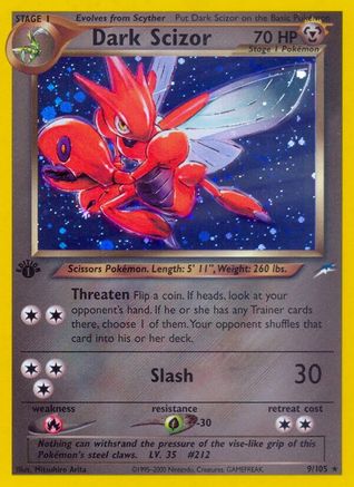 Dark Scizor 9/105 - [Neo Destiny] Unlimited Holofoil