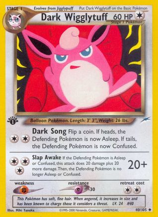 Dark Wigglytuff 40/105 - [Neo Destiny] 1st Edition