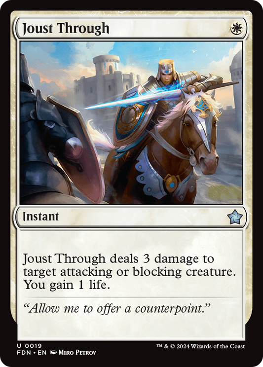 Joust Through (FDN-019) - [Foundations] Foil