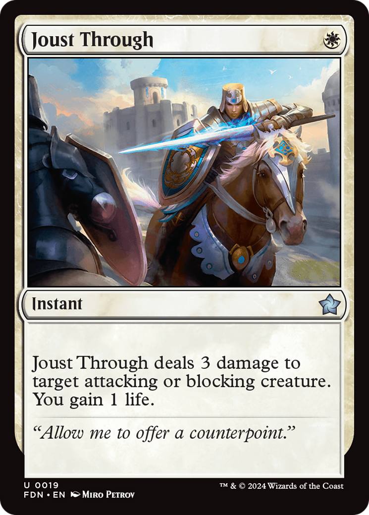 Joust Through (FDN-019) - [Foundations]