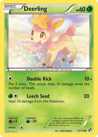 Deerling (13/114) [Noir et blanc : ensemble de base] 