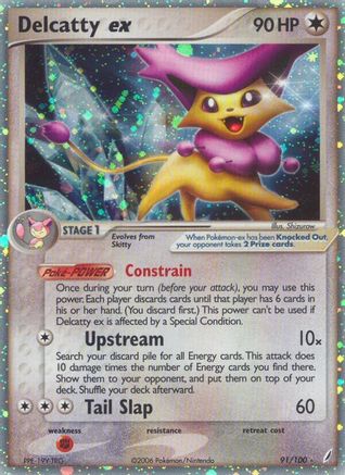 Delcatty ex/100 - [Crystal Guardians] Holofoil