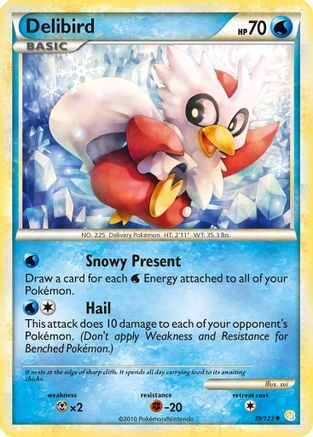 Delibird (39/123) [HeartGold &amp; SoulSilver : ensemble de base] 