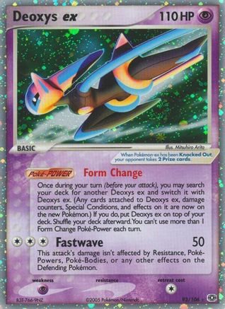 Deoxys ex (Speed Forme)/106 - [Emerald] Holofoil