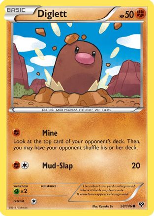 Diglett (58/146) [XY : ensemble de base] 