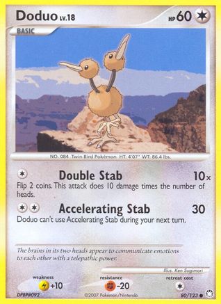 Doduo (80/123) [Diamant &amp; Perle : Trésors mystérieux] 