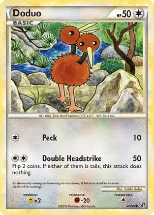 Doduo (45/90) [HeartGold &amp; SoulSilver : Intrépide] 