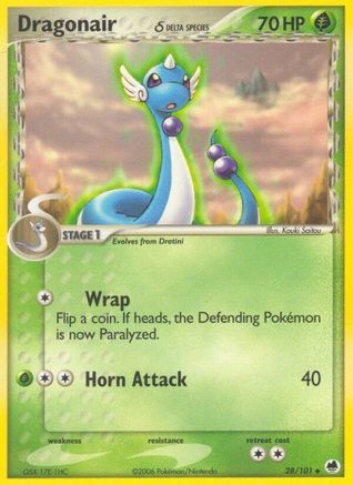 Dragonair (28/101) (Espèce Delta) [EX : Dragon Frontiers] 