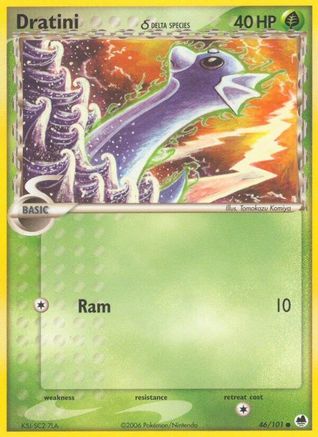 Dratini (46/101) (Espèces Delta) (Estampillé) [EX : Dragon Frontiers] 