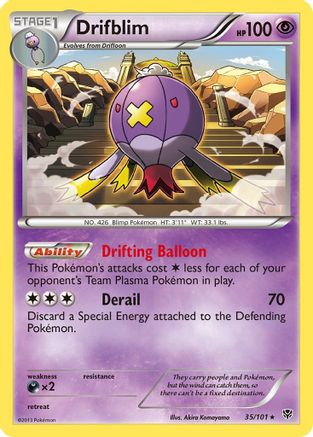 Drifblim (35/101) [Noir et blanc : explosion de plasma] 