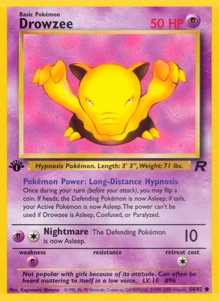 Drowzee 54/82 - [Team Rocket] Unlimited