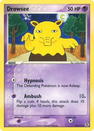 Drowzee (32/112) [EX : Rouge Feu et Vert Feuille] 