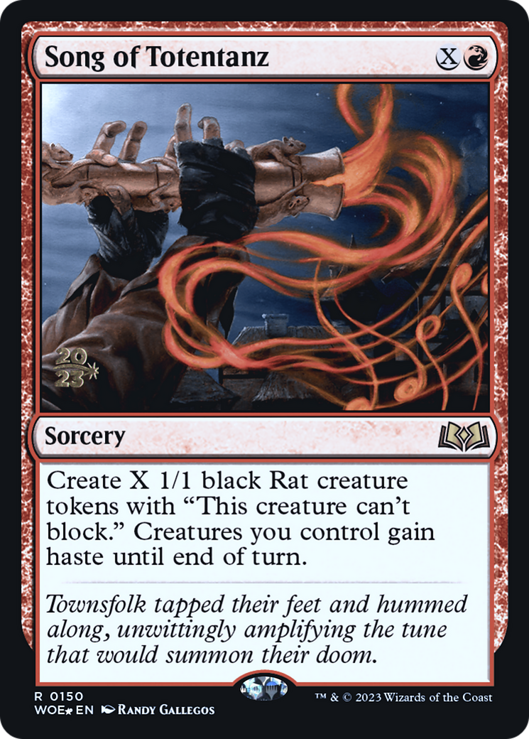 Song of Totentanz (PRE-150S) - [Wilds of Eldraine Promos] Foil