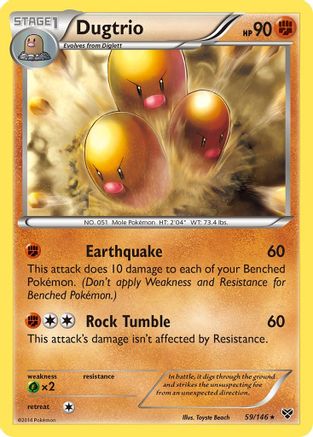 Dugtrio (59/146) [XY : Ensemble de base] 