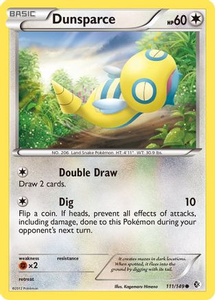 Dunsparce (111/149) [Noir et blanc : frontières franchies] 