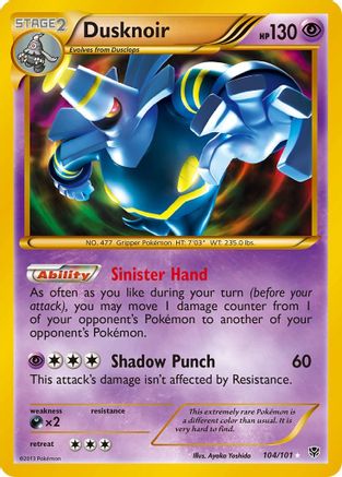 Dusknoir (104 Secret Rare)/101 - [Plasma Blast] Holofoil