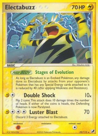 Electabuzz (22/115) (Estampillé) [EX : Forces invisibles] 