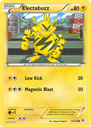 Electabuzz (53/149) [Noir et blanc : frontières franchies] 