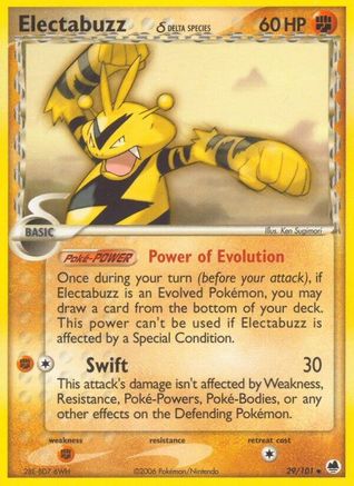 Electabuzz (29/101) (Espèce Delta) [EX : Dragon Frontiers] 