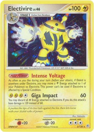 Electivire (3/130) [Diamant &amp; Perle : Ensemble de base] 