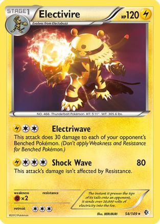 Electivire (54/149) [Noir et blanc : frontières franchies] 