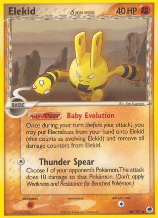Elekid (48/101) (Espèce Delta) [EX : Dragon Frontiers] 
